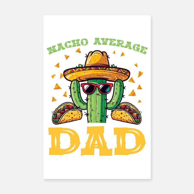 Fête du Cactus Papa Poster 20 x 30 cm