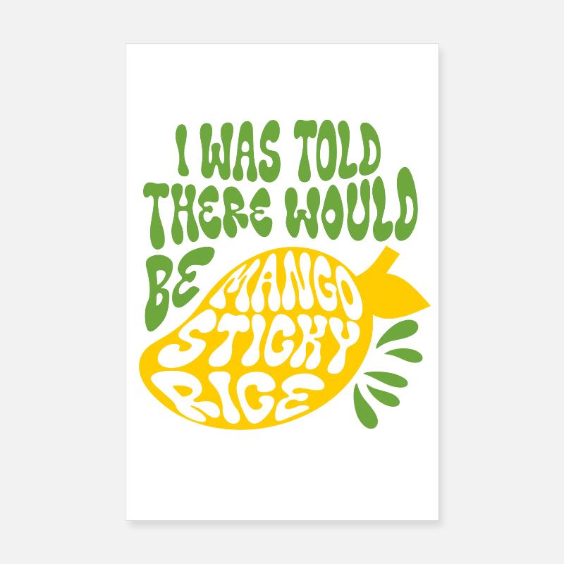 Riz gluant à la mangue Poster 20 x 30 cm