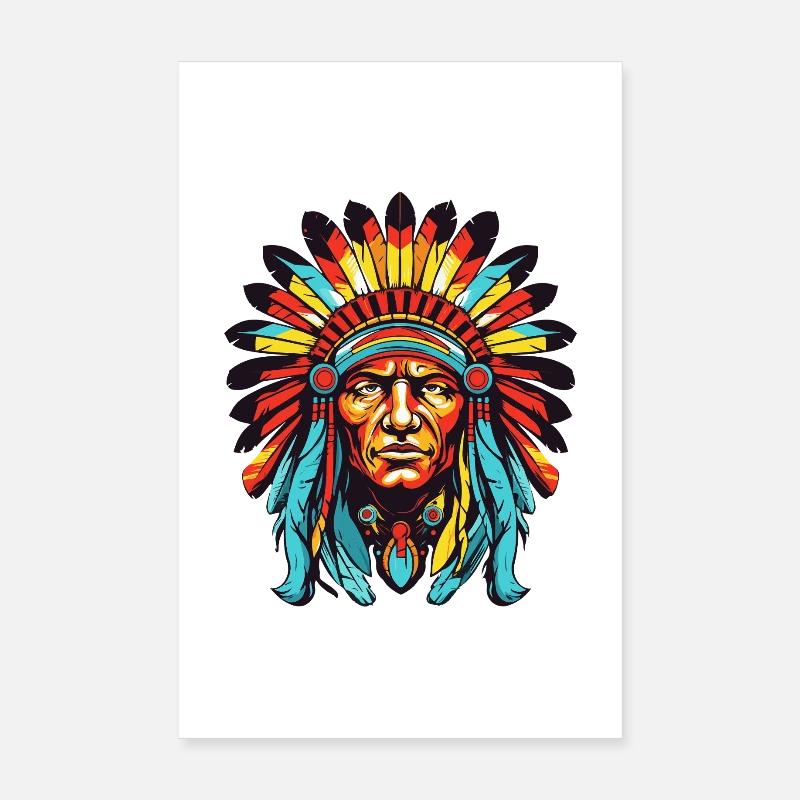 Chef indien Comic Poster 20 x 30 cm