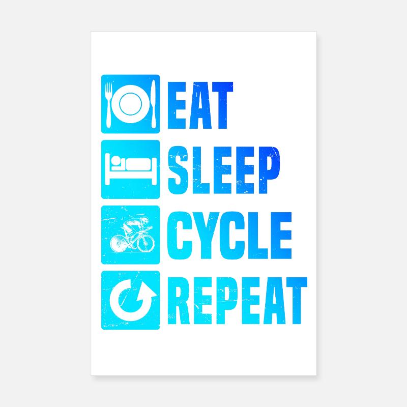 J'adore les vélos de route, super design pour les vélos de course ! Poster 20 x 30 cm