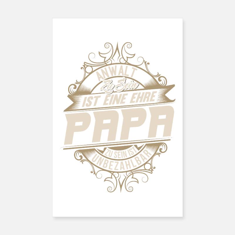 Anwalt Papa Poster 20x30 cm