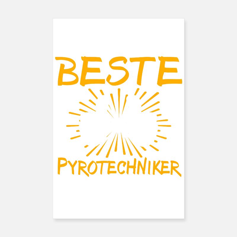 Idée de cadeau pour un pyrotechnicien Poster 20 x 30 cm