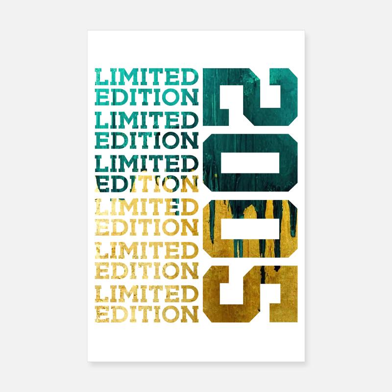 ÉDITION LIMITÉE 2005 21 ANS 21E ANNIVERSAIRE Poster 20 x 30 cm