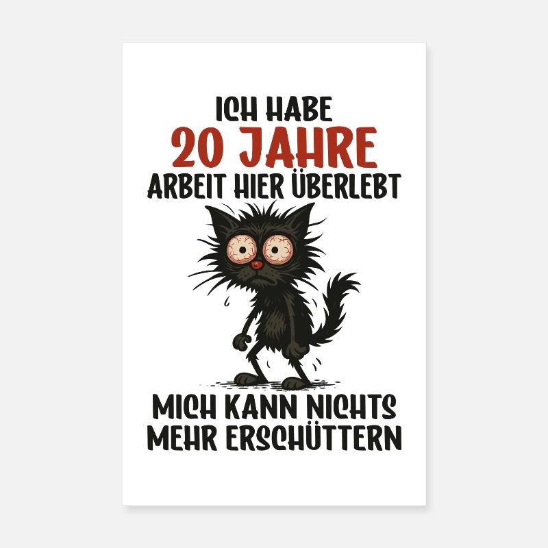 20th Company Anniversary Service Anniversary Work Poster 8" x 12" (20x30 cm)