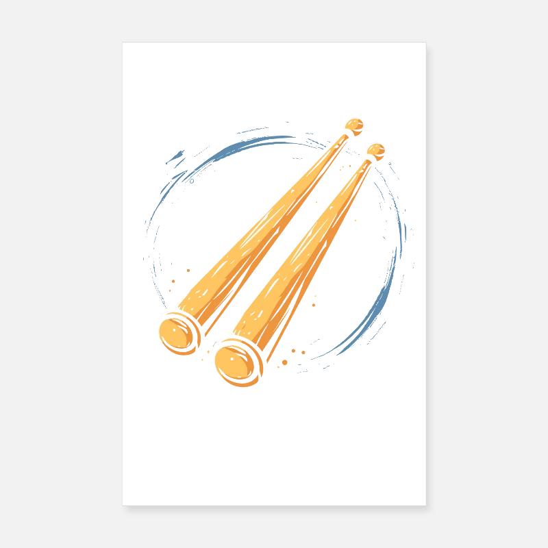 Drumsticks Graphic Poster 8" x 12" (20x30 cm)