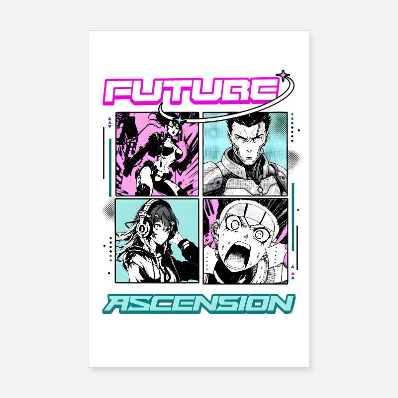 Future Ascension Anime Manga Panel Comic Style Poster 8" x 12" (20x30 cm)