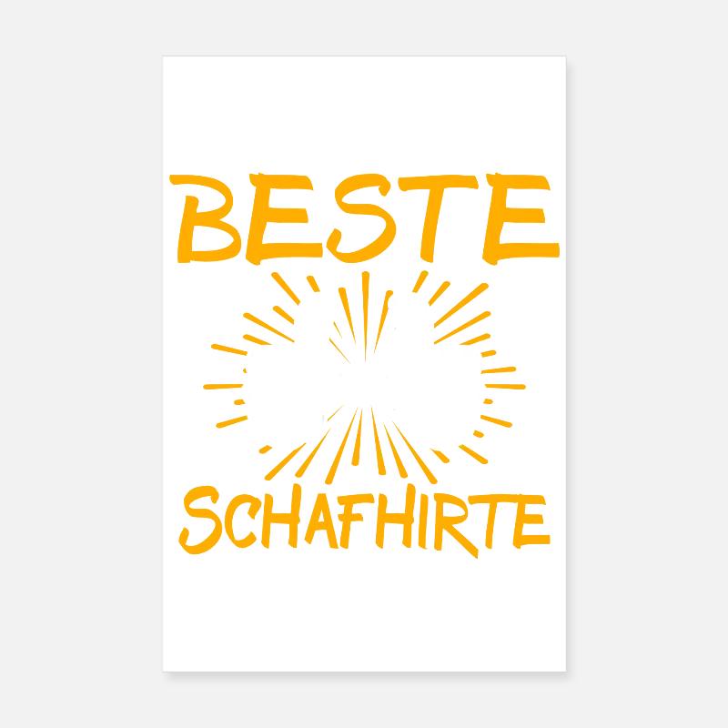 Schafhirte Geschenkidee Poster 20x30 cm