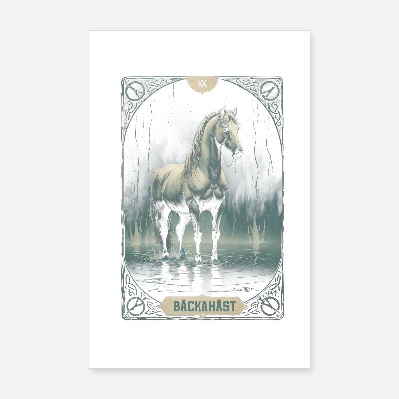 Bäckahäst Mythological Creatures Poster 8" x 12" (20x30 cm)