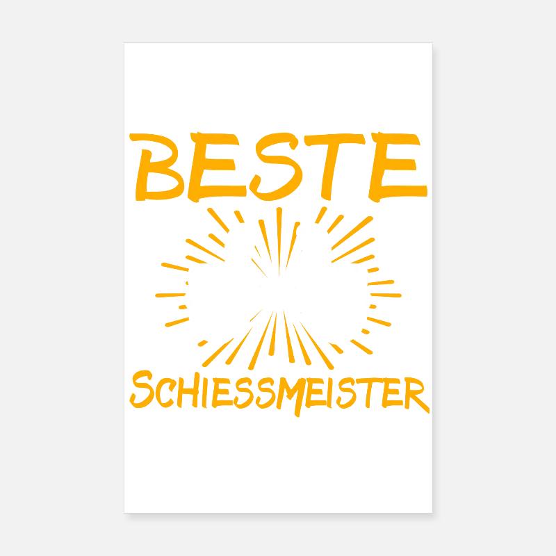 Schiessmeister Geschenkidee Poster 20x30 cm