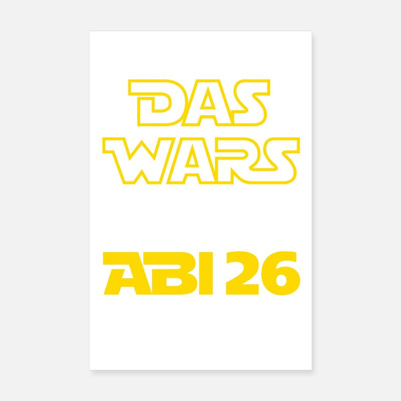 Das Wars | Abi 2026 - Abitur - Geschenk Poster 20x30 cm