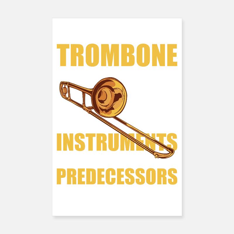 Wind instruments Trombone Trombone player Trombonist Poster 8" x 12" (20x30 cm)