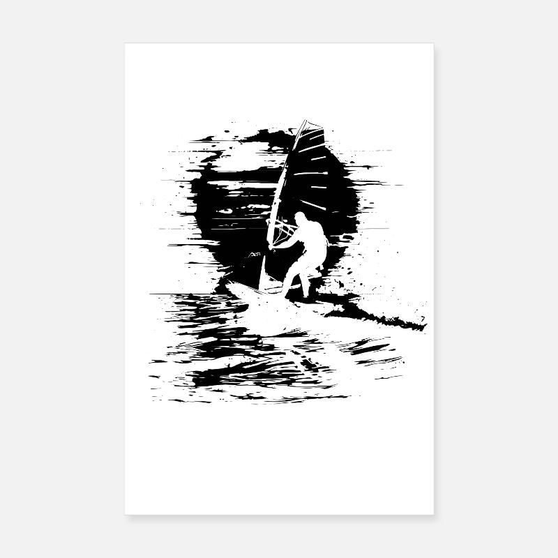 Windsurfing Instructor Poster 8" x 12" (20x30 cm)
