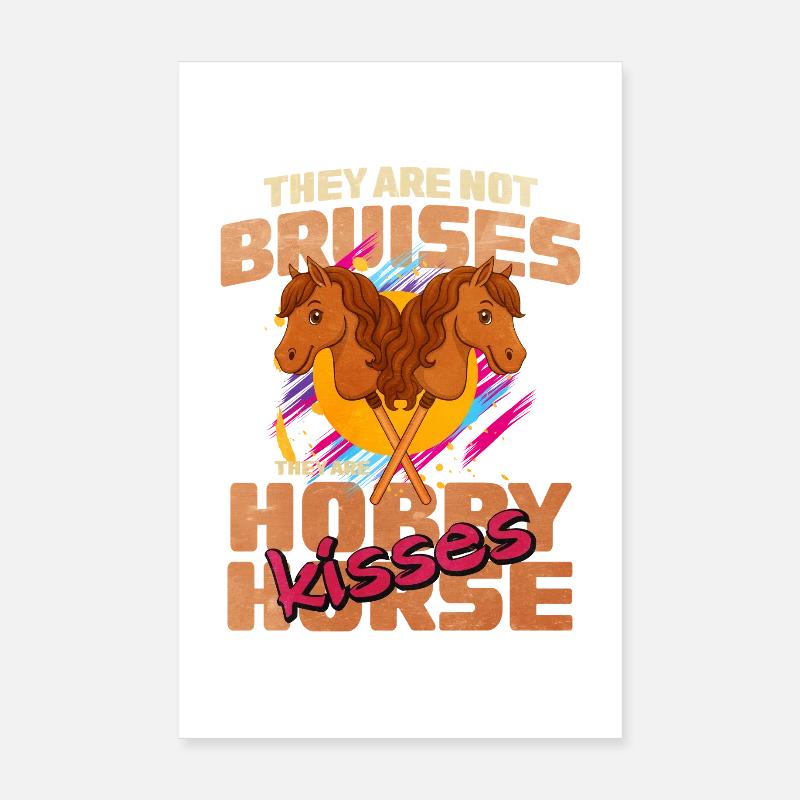 29 Ce ne sont pas des bleus, ce sont des baisers de cheval de bataille Poster 20 x 30 cm
