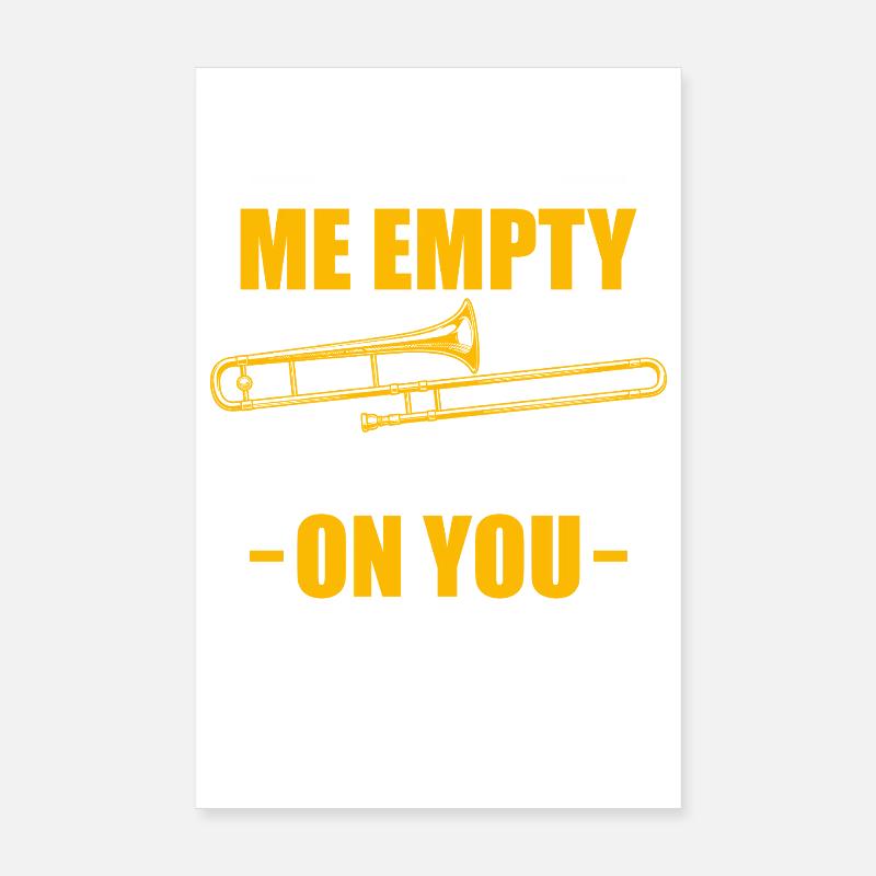 Spit Valve Trombone Trombone Player Trombonist Poster 8" x 12" (20x30 cm)
