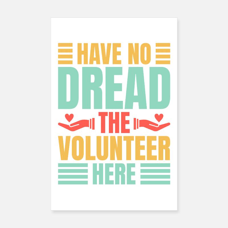 Bénévolat : Merci de redouter, bénévole Poster 20 x 30 cm