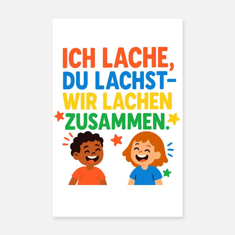We Laugh Together Saying Design Poster 8" x 12" (20x30 cm)