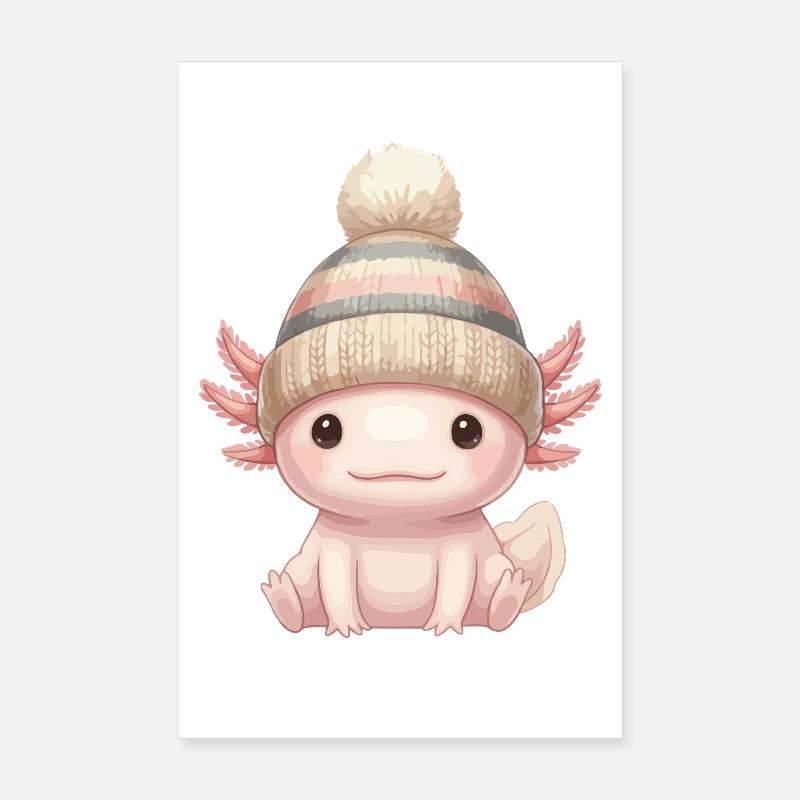 Chapeau d’Axolotl Poster 20 x 30 cm