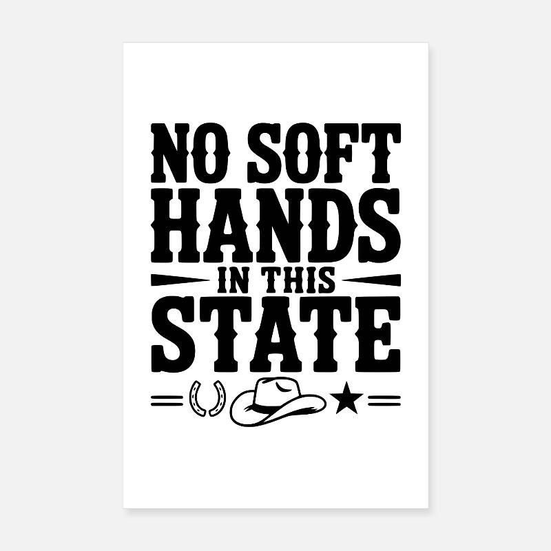 Pas de mains douces dans cet État Poster 20 x 30 cm
