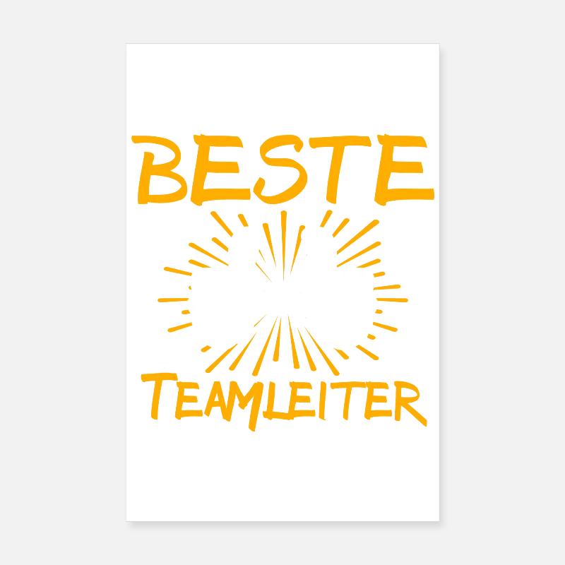 Teamleiter Geschenkidee Poster 20x30 cm