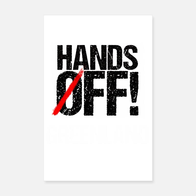 Pas les mains sur le Groenland Poster 20 x 30 cm