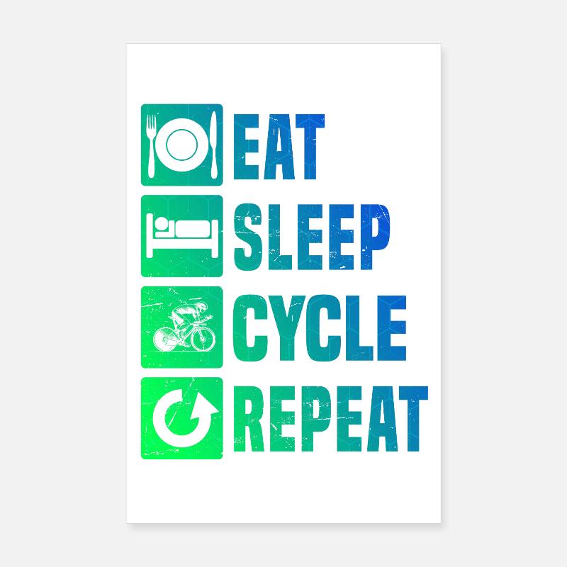 Conception de vélo de route compact pour vélo de route Poster 20 x 30 cm