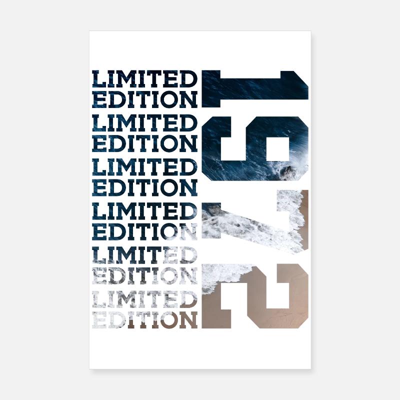 ÉDITION LIMITÉE 1972 54 ANS 54E ANNIVERSAIRE Poster 20 x 30 cm