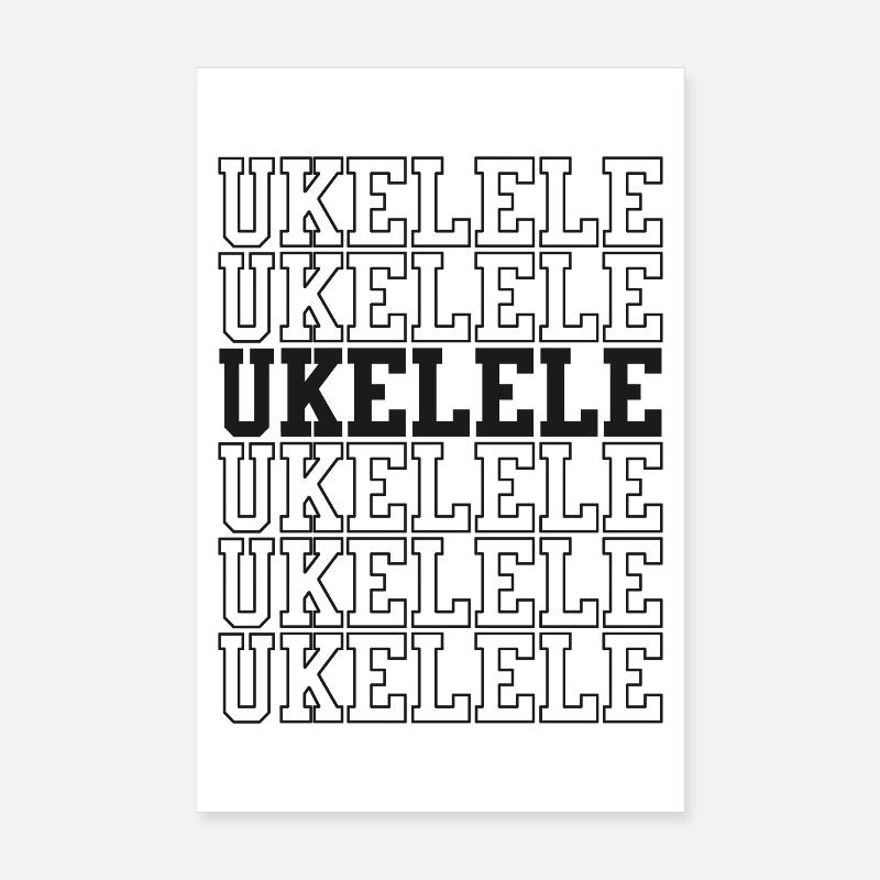 Hawaiian Ukulele Uke Ukulele Poster 20x30 cm