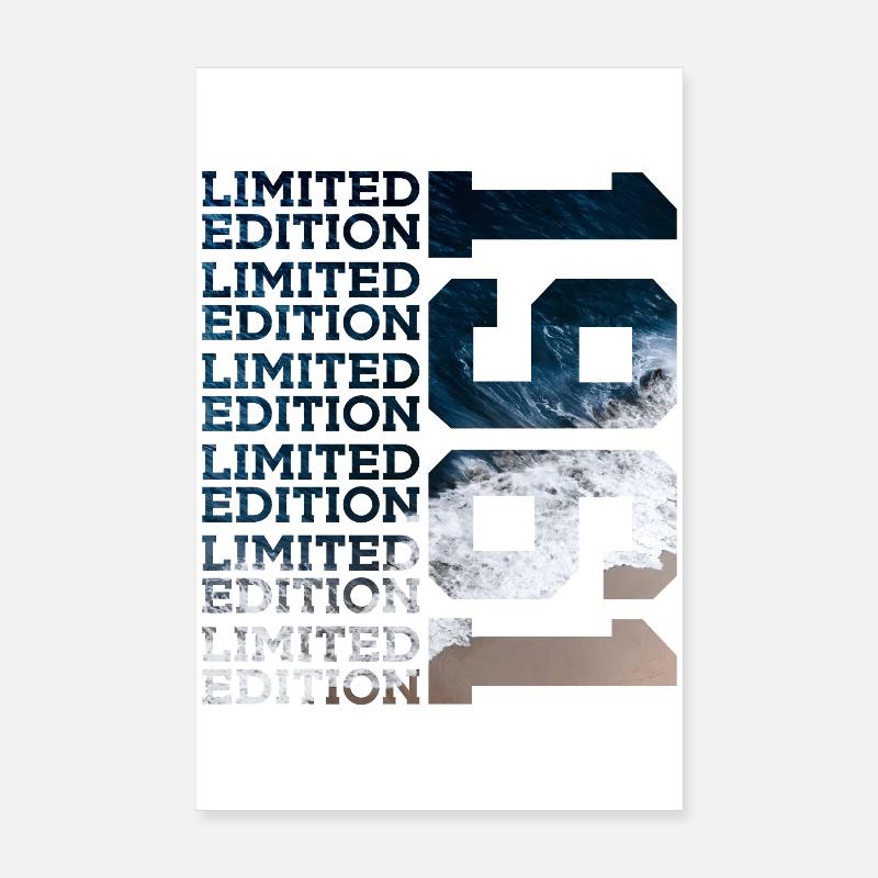 ÉDITION LIMITÉE 1961 65 ANS 65E ANNIVERSAIRE Poster 20 x 30 cm