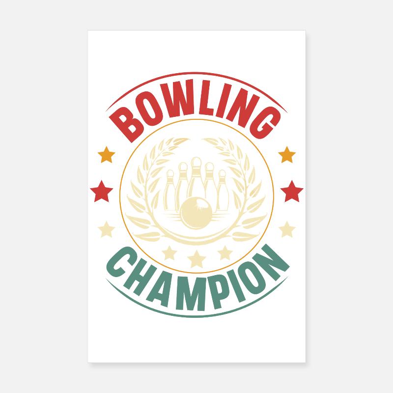Bowling Poster 20 x 30 cm