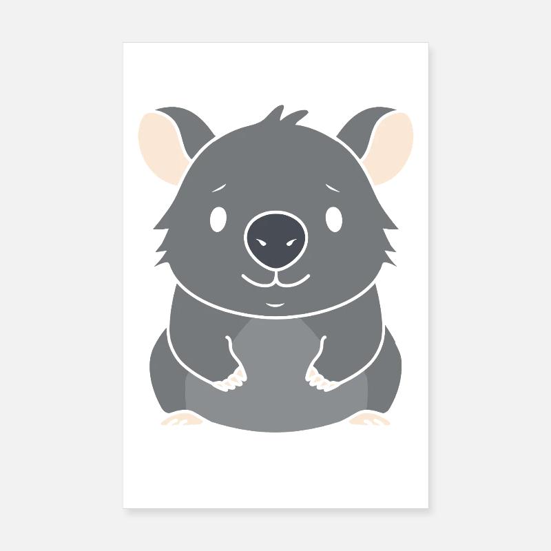 wombat Poster 20 x 30 cm