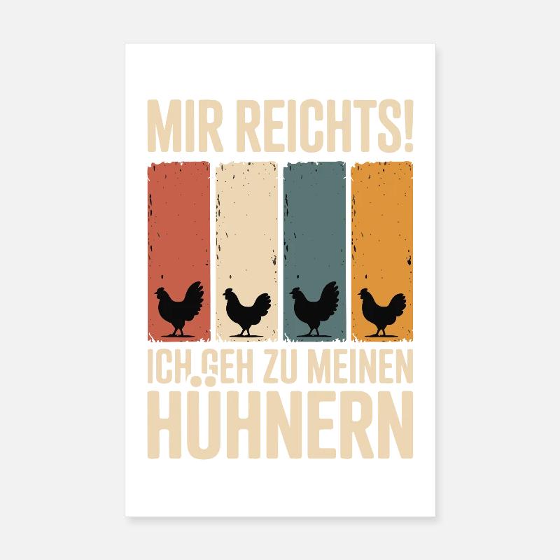 I've had enough - I'm going to my chickens Poster 8" x 12" (20x30 cm)