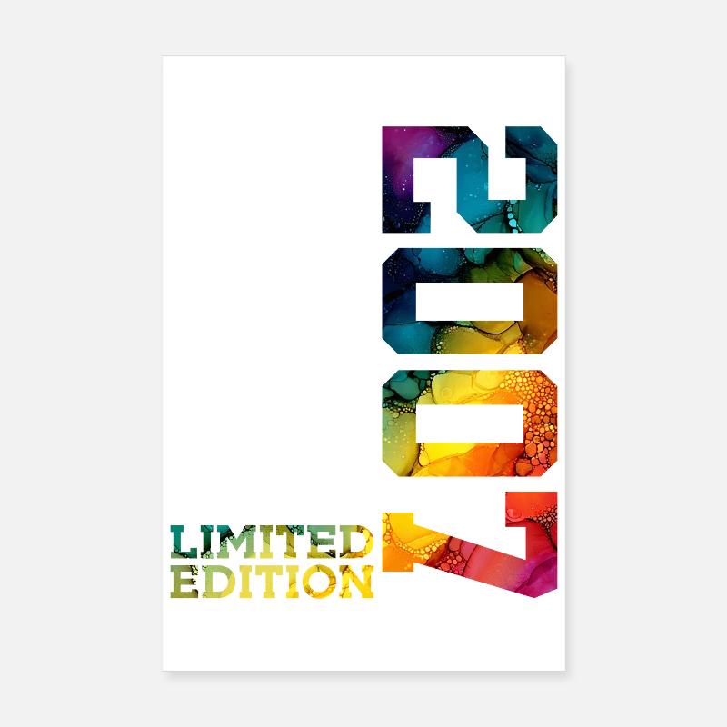 ÉDITION LIMITÉE 2007 19 ANS 19E ANNIVERSAIRE Poster 20 x 30 cm