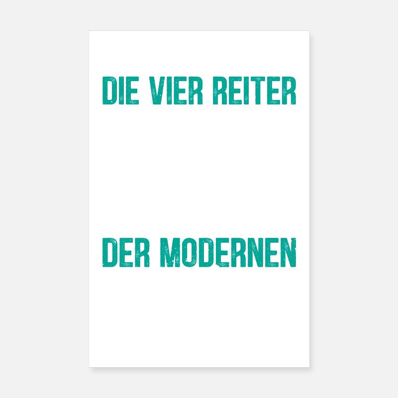 Nerd DIE VIER MODERNEN REITER DER APOKALYPSE Poster 20x30 cm