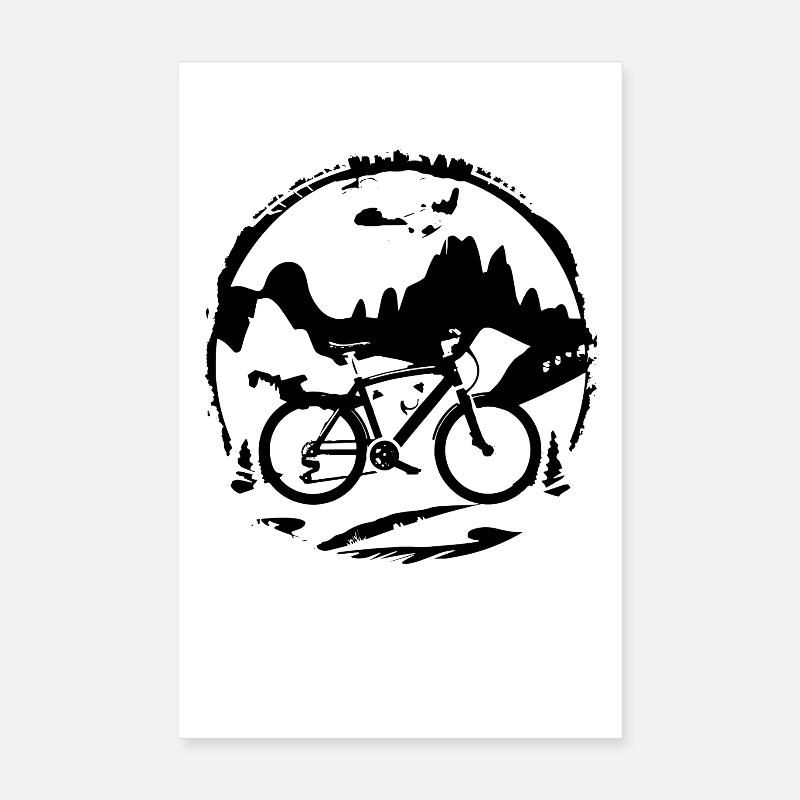 Graphismes de VTT Poster 20 x 30 cm