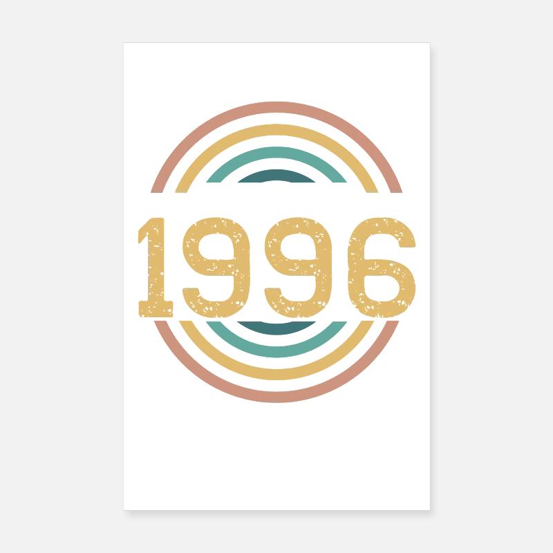 Classique 1996 Anniversaire 30 ans Année Naissance Poster 20 x 30 cm