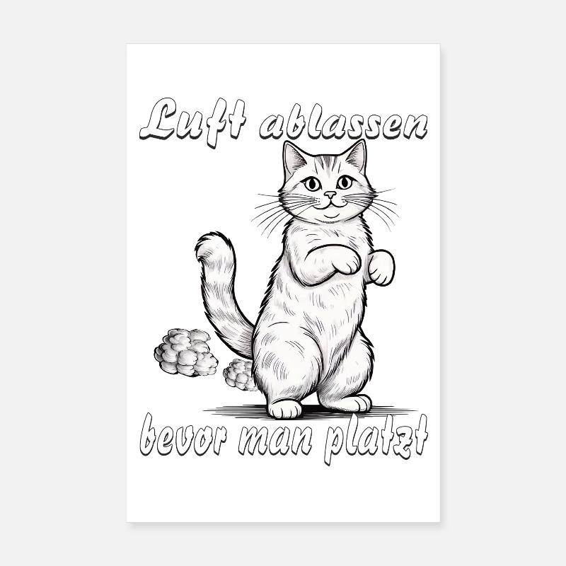 CAT Deflate before bursting Poster 8" x 12" (20x30 cm)