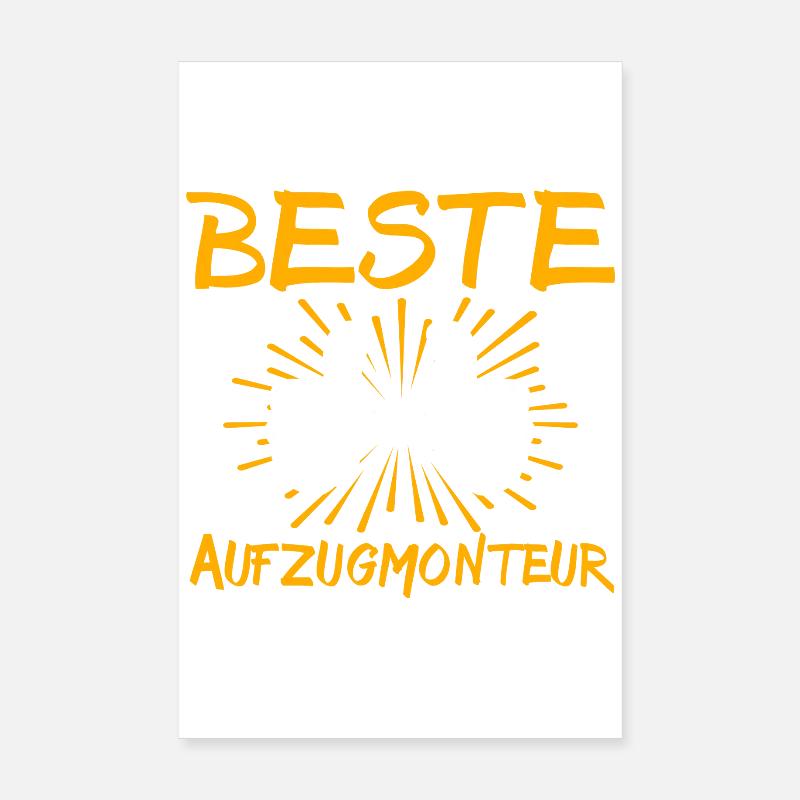 Elevator Technician Gift Idea Poster 8" x 12" (20x30 cm)