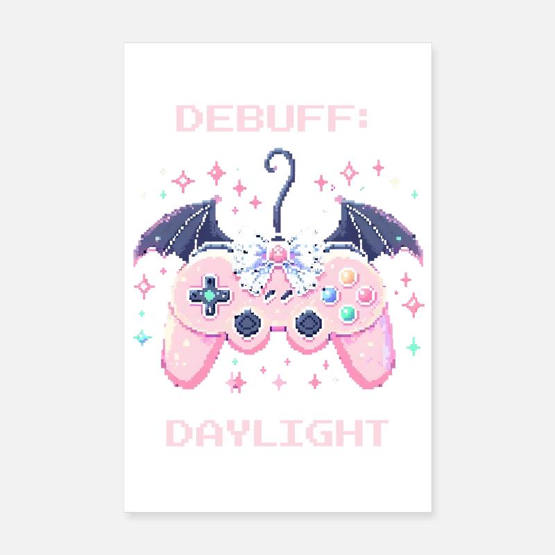 Debuff Daylight | Soft Goth Humor Poster 8" x 12" (20x30 cm)