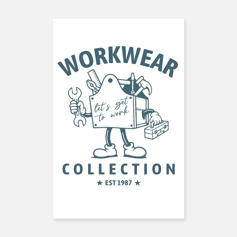 Workwear Collection Toolbox Poster 8" x 12" (20x30 cm)