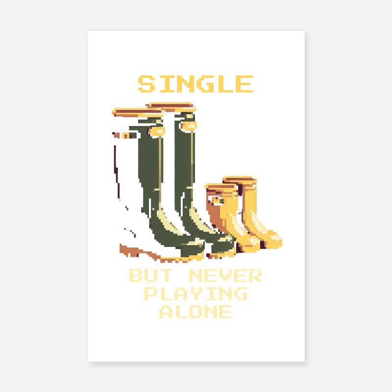 Single, but never alone | Single parent Poster 8" x 12" (20x30 cm)
