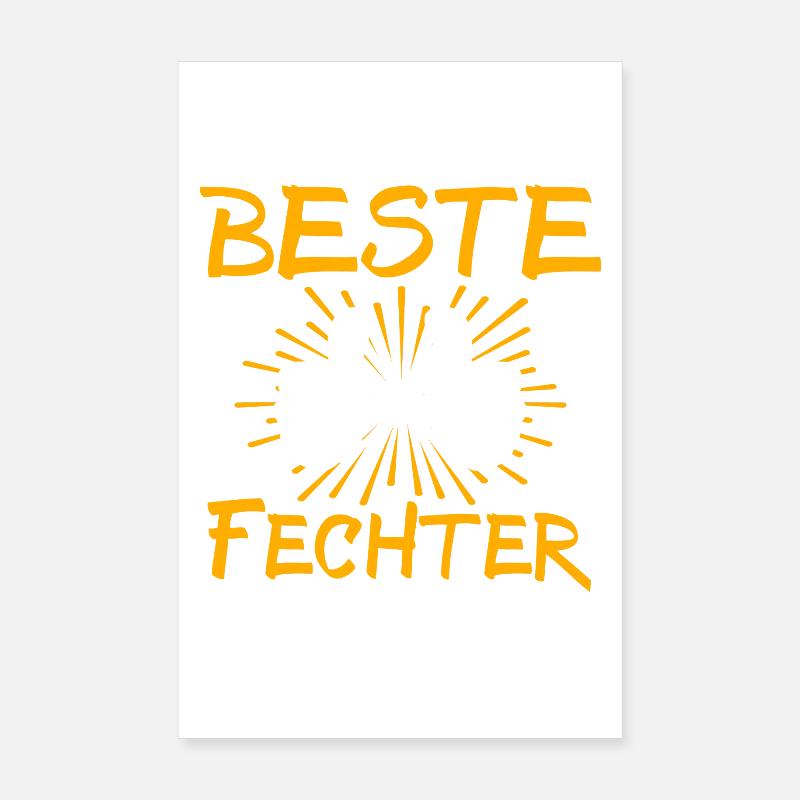 Fencing Gift Idea Poster 8" x 12" (20x30 cm)