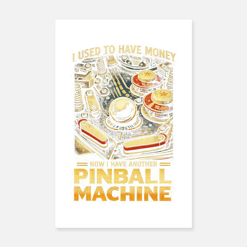 Joueur de flippers machine à flipper Poster 20 x 30 cm