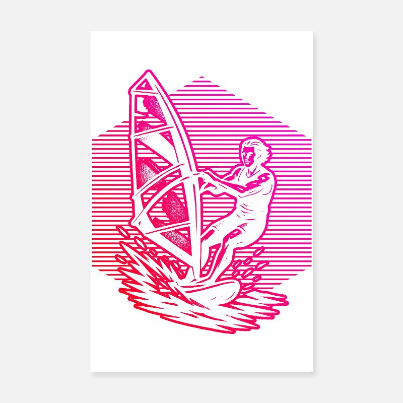 Windsurfing in a nutshell Poster 8" x 12" (20x30 cm)