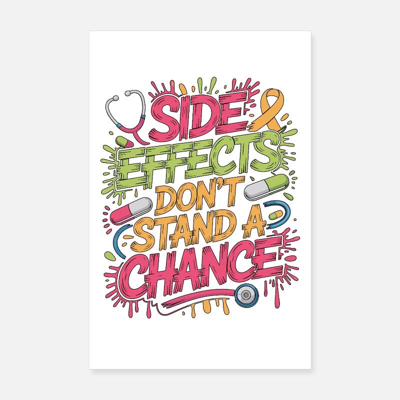 Infirmière en oncologie Effets secondaires ne supportent pas Oncologue Poster 20 x 30 cm