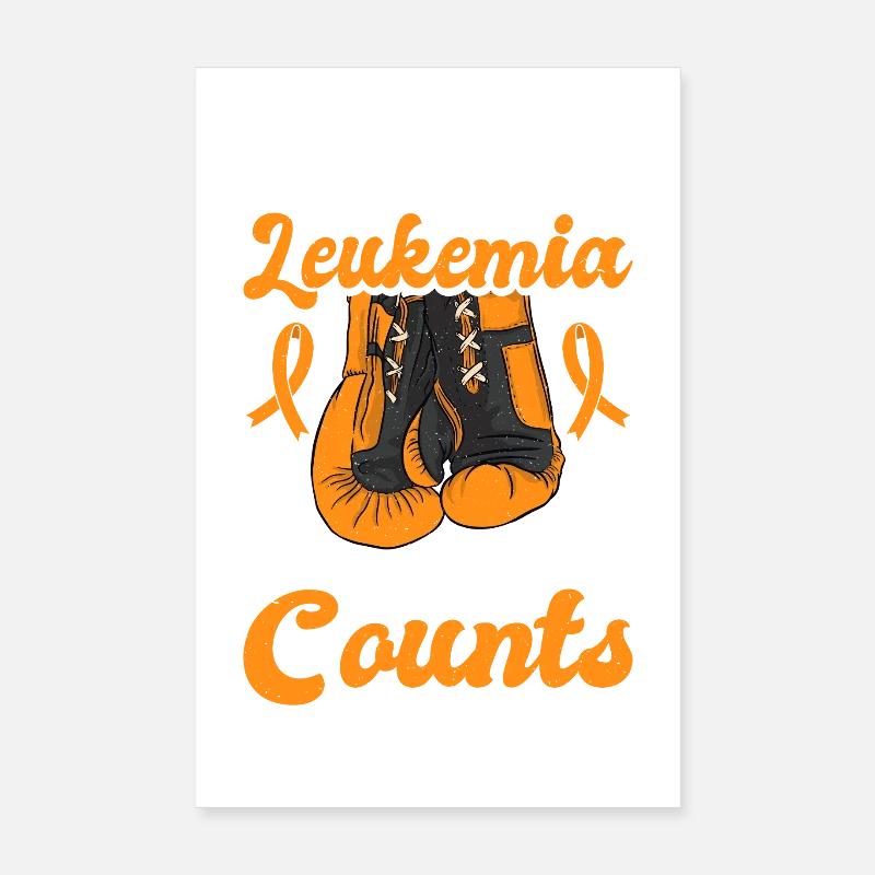 Leukämie Monat Aufklärung September Orange Tragen Poster 20x30 cm