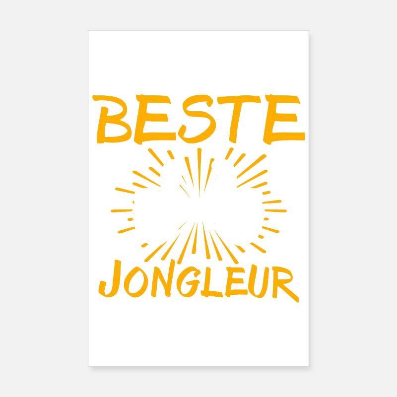 Idée de cadeau pour les jongleurs Poster 20 x 30 cm