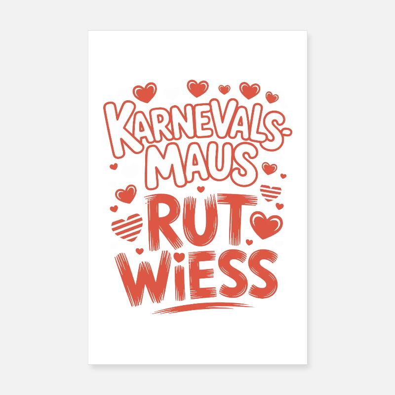 Souris de Carnaval, Rut, Wiess, Cologne, Cologne, Souris de Carnaval, Poster 20 x 30 cm