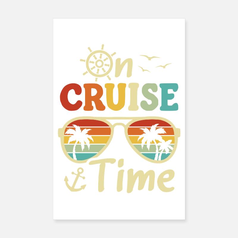 Voyage de vacances d’été en bateau de croisière Beach Island Poster 20 x 30 cm