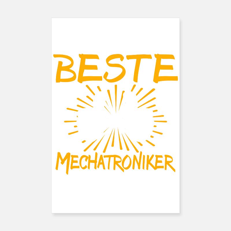 Mechatronics Technician Gift Idea Poster 8" x 12" (20x30 cm)