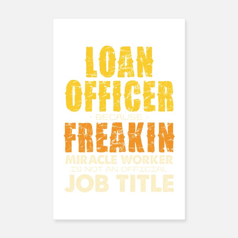 Kreditberater Spruch Wunderwerker Poster 20x30 cm